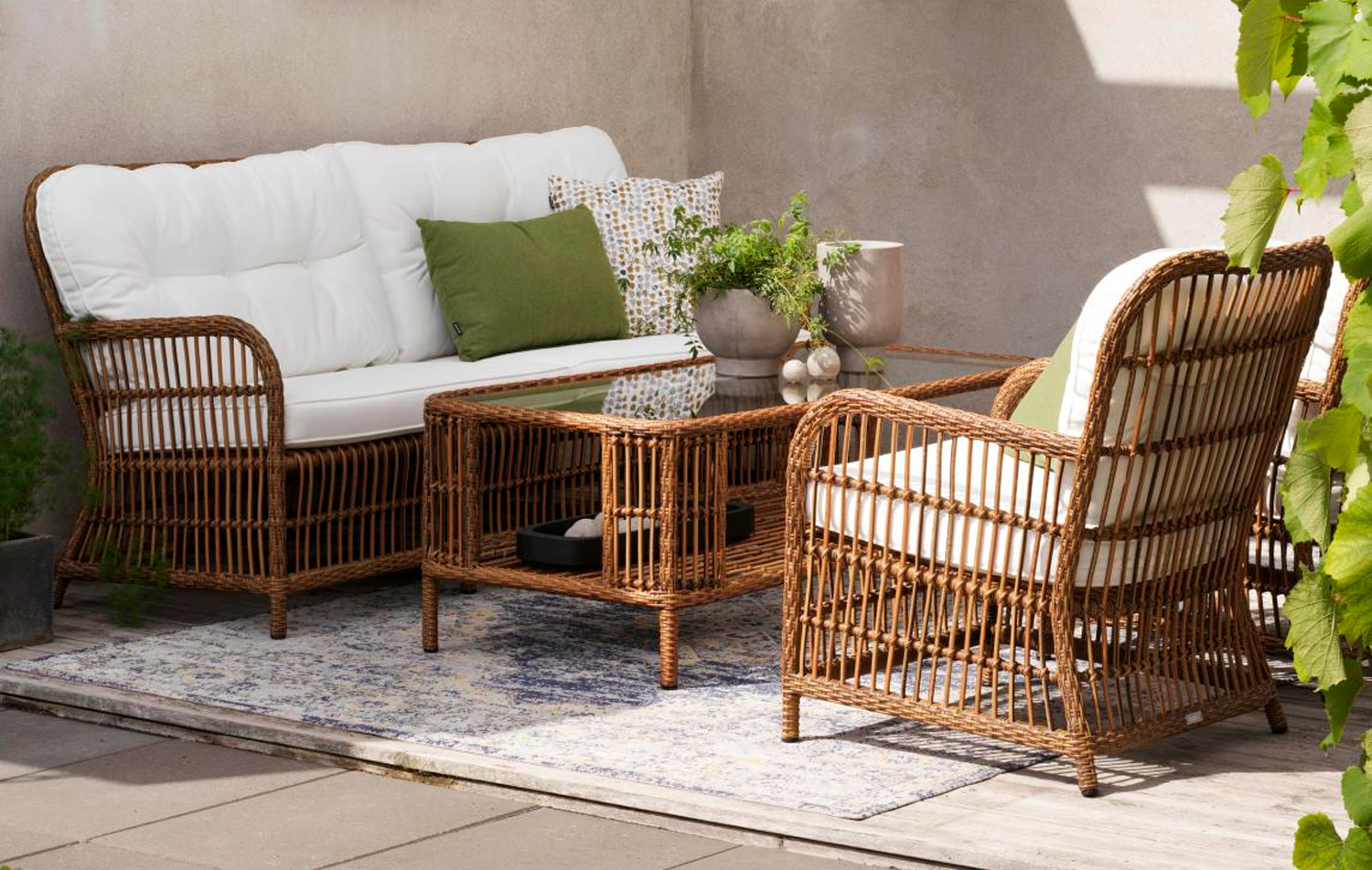 3 Sitzer Lounge Gartenbank Sofa Anemon Polyrattan